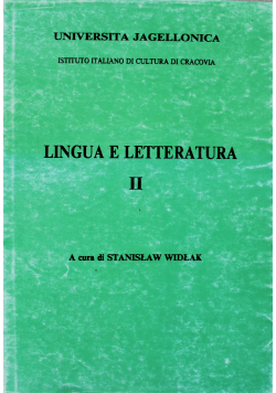 Lingua e letteratura II