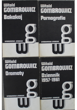 Gombrowicz 4 tomy