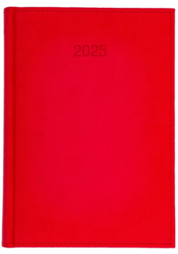 Kalendarz 2025 Vivella B5 tygodniowy czerwony