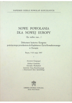 Nowe powołanie dla nowej Europy