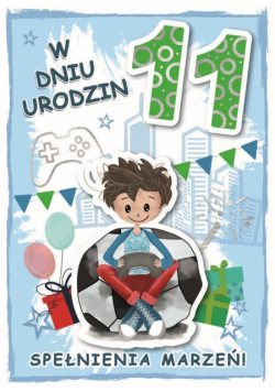 Karnet urodziny 11