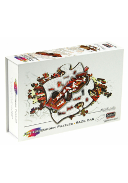 Puzzle 110 drewniane kolorowe Formuła 1