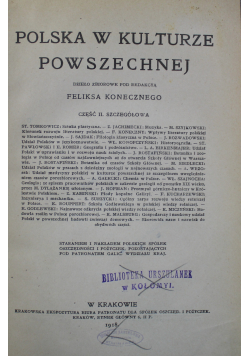Polska w Kulturze Powszechnej Cz II 1918 r.