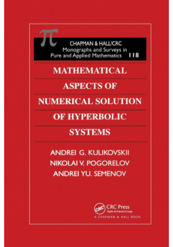 Mathematical Aspects of Numerical Solution of Hyperbolic Systems