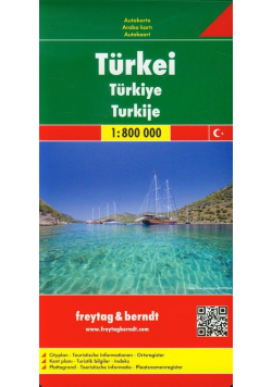 Turcja Mapa drogowa 1 800 000