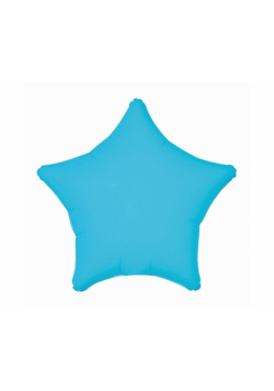 Balon foliowy Gwiazda fluor niebieski 46cm