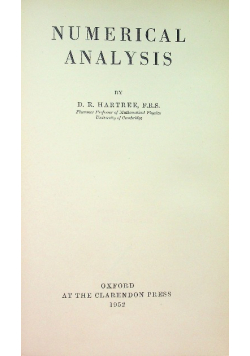 Numerical analysis
