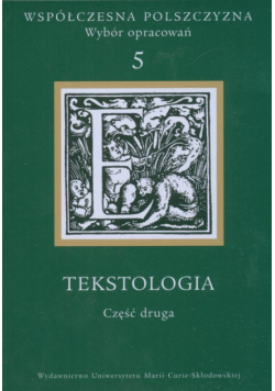 Tekstologia, część druga