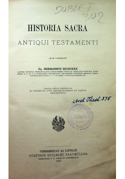 Historia sacra antiqui testamenti 1910 r
