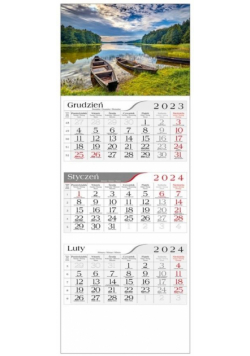 Kalendarz 2024 Trójdzielny Mazury