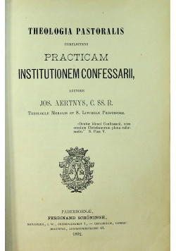 Theologia Pastoralis 1892 r.
