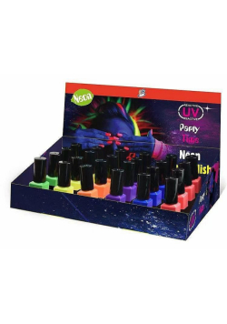 Lakier wodny do paznokci 7,45ml neon UV (24szt)