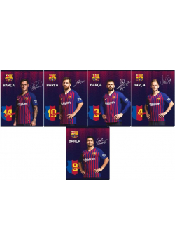 Zeszyt A5/16K trzy linie kol. FCB 7 (20szt) ASTRA