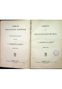 Lehrbuch der religionsgeschichte Band 1 1887 r.