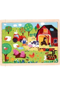 Puzzle drewniane Farma
