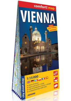 Comfort! map Vienna (Wiedeń) 1:15 000 plan w.2019