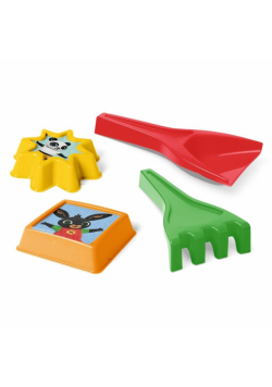 Bing łopatka i grabki + 2 foremki IML mix