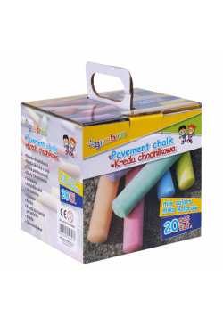 Kreda chodnikowa GIMBOO XXL w pudełku, 20 szt., mix kolorów
