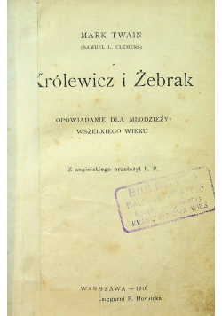 Królewicz i Żebrak 1918 r.