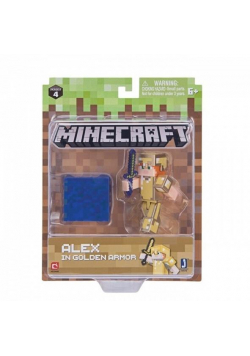 Minecraft Alex w złotej zbroi