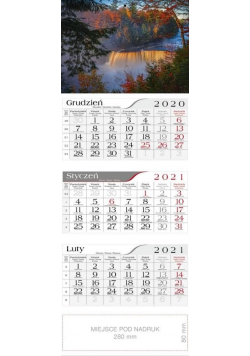 Kalendarz 2021 Trójdzielny Michigan CRUX