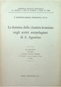La dottrina della Justitia hominis negli scritti antipelagiani