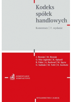Kodeks spółek handlowych. Komentarz w.7