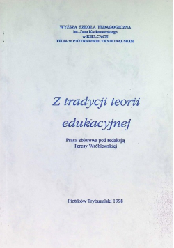 Z tradycji teorii edukacyjnej