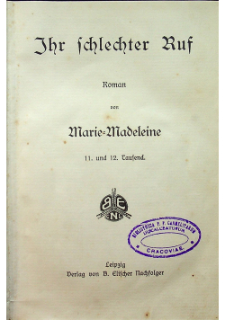 Ihr schlechter Ruf 1915 r.