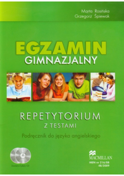 Egzamin gimnazjalny Repetytorium z testami Podręcznik do języka angielskiego + 2CD