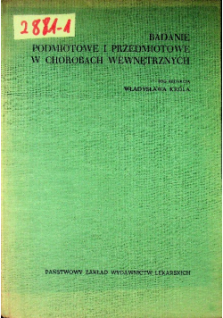 Badanie podmiotowe i przedmiotowe w chorobach wewnętrznych