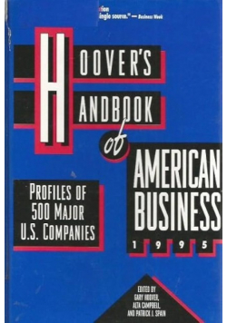 Hoovers Handbook of American Business