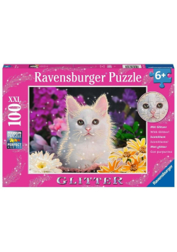 Puzzle XXL 100 Brokatowy kotek