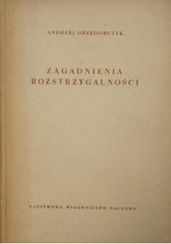 Zagadnienia rozstrzygalności