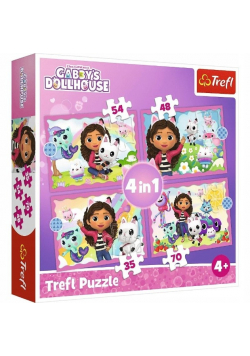 Puzzle 4w1 Przygody Gabi