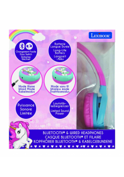 Słuchawki 2 w 1 Unicorn Lexibook HPBT010UNI