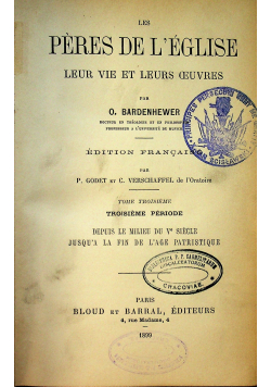 Les Peres De L Eglise Leur Vie Et Leurs Oeuvres Tome Troisieme1899 r