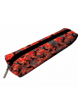 Piórnik mini prostokąt Camouflage red PPM-28