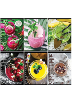Zeszyt A5/50K kratka Smoothie (10szt) STREET