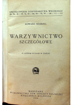 Warzywnictwo szczegółowe / Warzywa liściowe i przyprawy kuchenne i inne około 1929 r.