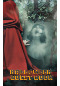 Halloween Themed  Red Cape scary Guest Book