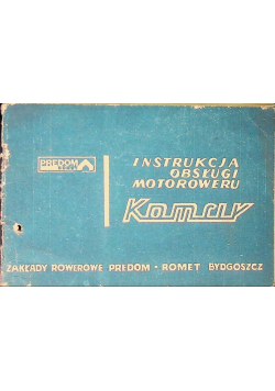 Instrukcja obsługi motoroweru