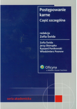 Postępowanie karne Część szczególna