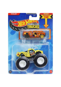 Hot Wheels Monster Trucks Pojazd 1:64 + auto JCG32