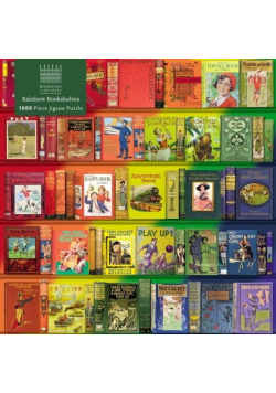 Puzzle 1000 Kolorowe półki z książkami Biblioteka