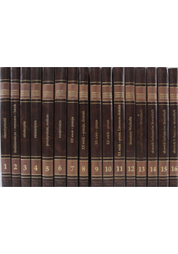 Historia Literatury Światowej Tom 1 do 16