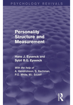 Personality Structure and Measurement