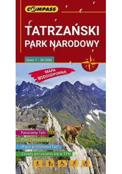 Mapa turystyczna - Tatrzański PN 1:30 000