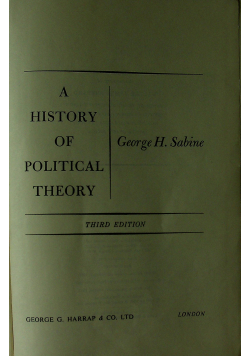 A history of political theory