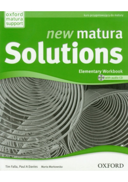 New Matura Solutions Elementary Workbook with CD
